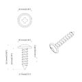 vidaXL Skrutka 12 ks Strieborná M4 x 16 mm Oceľ