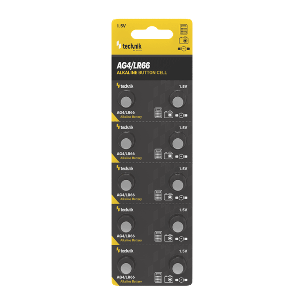 Technik Platinum alkalická gombíková batéria AG4 / LR66 / 177 / 377 (1,5V) B10 (TAG4-B10)