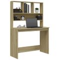 vidaXL Stolík s policami dub sonoma 102x45x148 cm spracované drevo