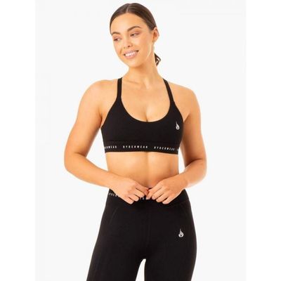 Športová podprsenka Reflex Cross Over Čierna - Ryderwear, veľkosť S