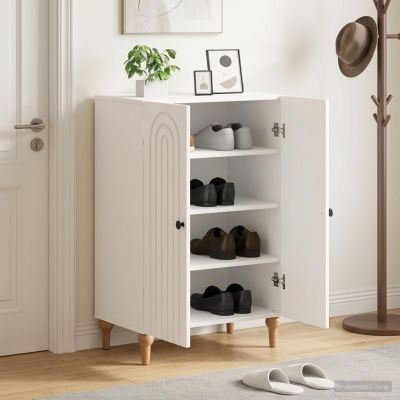 vidaXL Skriňa na topánky ALKMAAR 59,5 x 39,5 x 90 cm Kompozitné drevo