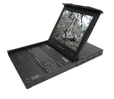 AdderView 19'' LCD šuplík + KVM