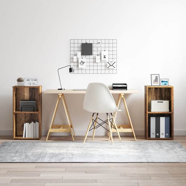 vidaXL Zostava TV skriniek 2 pcs Staré drevo 72 x 35 x 36,5 cm