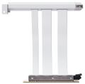 HYTE Riser PCI-E 5.0 / Snow White / barevný kryt / Délka: 200mm Kabel, pro VGA, PCIe 5.0 x16, 64GB/s, 30AWG, EMI stínení, 200mm, bílý kabel, bílý kryt
