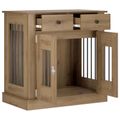 vidaXL Nábytok pre psa Dub artisan 80 x 47,5 x 80 cm Kompozitné drevo