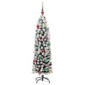vidaXL Umelý vianočný stromček Zelená 150 cm PVC, oceľ a plast