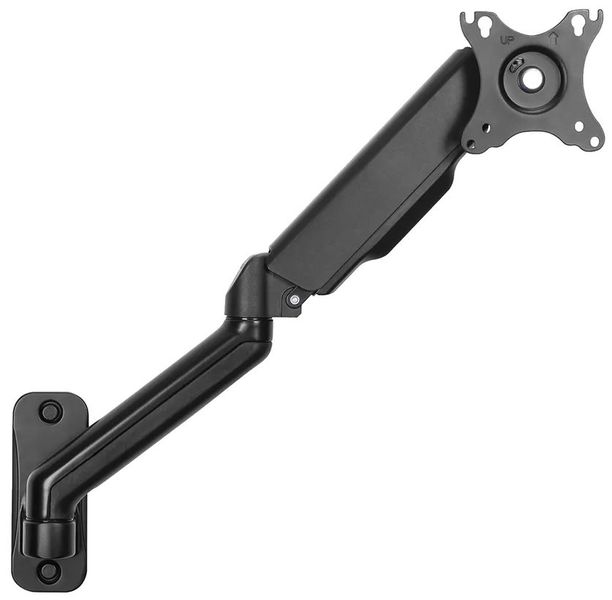 ROZBALENÉ - Neomounts  WL70-450BL11 / wall mounted gas spring monitor arm (3 pivots VESA 100x100) / Black Držák, VESA, nástenný, pro monitor, úhloprícka 17"-32", náklon -45°-90°, otácení 180°, nosnost 9kg, cerný - ROZBALENÉ