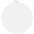 vidaXL Chránič na stôl priehľadný Ø 110 cm 1,6 mm PVC