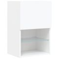 vidaXL TV skrinky s LED svetlami 2 ks biele 40,5x30x60 cm