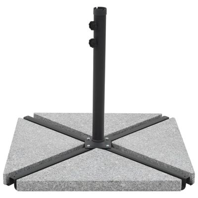 vidaXL Závažie pre dáždnik sivé žulové 15 kg trojuholníkové