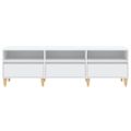 vidaXL TV skrinka biela 150x30x44,5 cm spracované drevo