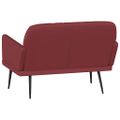vidaXL Lavička vínovočervená 107x80x81 cm umelá koža