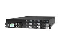 APC NetShelter Rack PDU Advanced - Rozvodná jednotka PDU (na montáž do regálu) - switched, metered, 415 V - AC 415 V - 41400 VA - 3 fázy - Ethernet 10/100/1000 - vstup: IEC 60309 60A - výstupné konektory: 18 (9 x IEC 60320 C13/C15, 9 x IEC 60320 C13/C15/C19/C21) - 2U - 3 m kábel - čierna