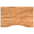 vidaXL Stolová doska bledohnedá 80x60x2,5 cm dubový masív obdĺžnikový