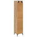vidaXL Highboard Remeselný dub 34,5 x 34 x 180 cm Kompozitné drevo