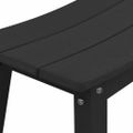 vidaXL Barová stolička 2 ks Čierna 52 x 43 x 73,5 cm HDPE