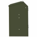 vidaXL Kŕmidlo pre králiky Olivovo zelená 64,5 x 25,5 x 45,5 cm 6 kg
