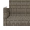 vidaXL Hojdacia lavica sivá 119x56x48 cm polyratan