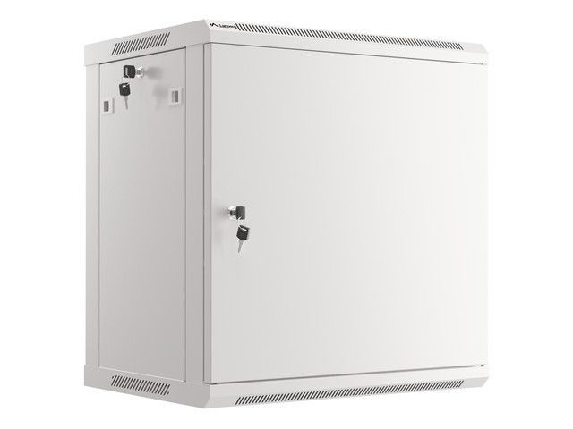 LANBERG RACKOVÁ SKRIŇA 19'' NÁSTENNÁ 12U/600X450 PRO VLASTNÚ MONTÁŽ S KOVOVÝMI DVERAMI ŠEDÁ
