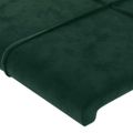 vidaXL Posteľ bez matraca tmavozelený 90x200 cm zamat