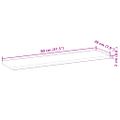 vidaXL Plávajúce police 3 ks 80x20x2 cm neošetrené masívne drevo akácia