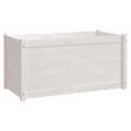 vidaXL Záhradný kvetináč biely 100x50x50 cm impregnovaná borovica