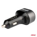Nabíjačka do auta Quick Charge s voltmetrom AMiO-04178