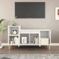 vidaXL TV skrinka biela 100x35x55 cm spracované drevo