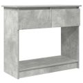 vidaXL konzolový stolík so zásuvkami betónová sivá 85,5x38,5x74,5 cm