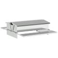 vidaXL Krmítko s pedálom pre kura Strieborná 75 x 53 x 20,5 cm 10 kg