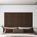 vidaXL Nástenné panely 12 ks hnedé 60x30 cm látka 2,16 m²