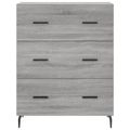 vidaXL Vysoká skrinka sivý dub sonoma 69,5x34x180 cm spracované drevo