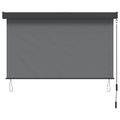 vidaXL Roleta Svetlosivá 160 x 250 cm Textil a hliník