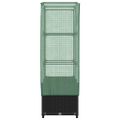 vidaXL Záhon s krytom na skleník ratanový vzhľad 80x40x138 cm