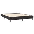 vidaXL Posteľný rám boxspring s matracom a LED čierny 160x210 cm zamat