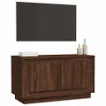 vidaXL TV skrinka hnedý dub 80x35x45 cm spracované drevo