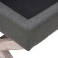 vidaXL Úložná taburetka tmavošedá 110x45x49 cm látka