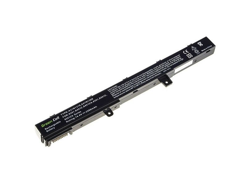 AS75 Green Cell Battery for Asus R508 R556 R509 X551 / 14,4V 2200mAh