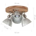 vidaXL Industriálna stropná lampa 25 W strieborná 42x27 cm E27