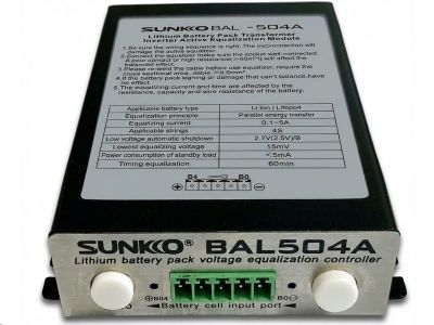 Batériový balancér SUNKKO BAL-504A 4S 5A pre Li-Ion a LiFePO4 články