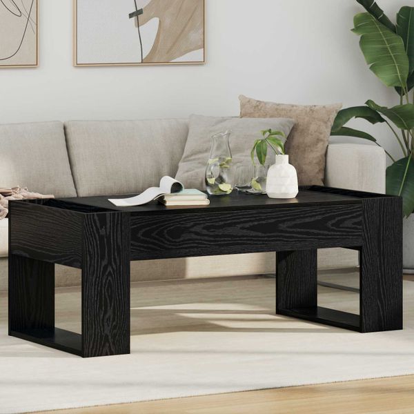 vidaXL Konferenčný stolík Čierny dub 110 x 50 x 41 cm Kompozitné drevo