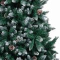 vidaXL Umelý vianočný stromček Zelená 240 cm PVC a Oceľ a Plast