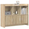 vidaXL Servírovacia skriňa Dub sonoma 98,5 x 33 x 80 cm