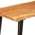 vidaXL Jedálenské stoly Hnedá a čierna 110 x 55 x 78 cm