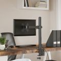 vidaXL Držiak monitora čierny oceľový VESA 75/100 mm