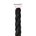vidaXL Pracovné lano čierne 16 mm 50 m polypropylén