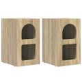 vidaXL Nočný stolík ELST 2 ks Sonoma dub 29,5 x 33,5 x 50 cm