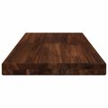 vidaXL Obdĺžnikový stôl 90 x 50 x 3,5 cm Obdĺžnikový Tmavohnedá