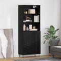 vidaXL Highboard 2 ks Čierny dub 69,5 x 34 x 180 cm