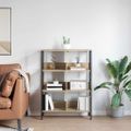 vidaXL Regál na knihy 6 úrovní 82 x 32 x 112 cm Kompozitné drevo